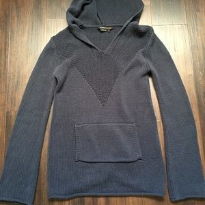 BCBG navy hoodie sweater